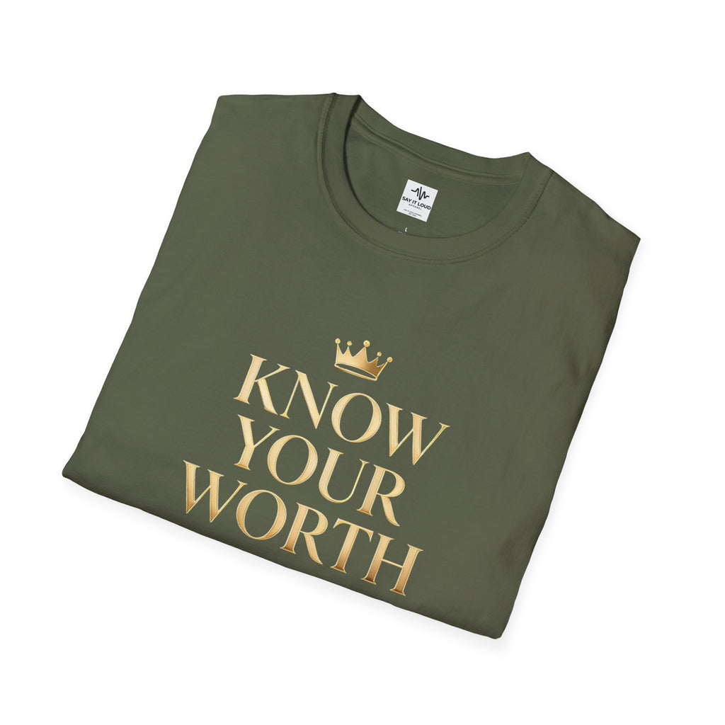 Know Your Worth Tee – Confidence Statement Shirt