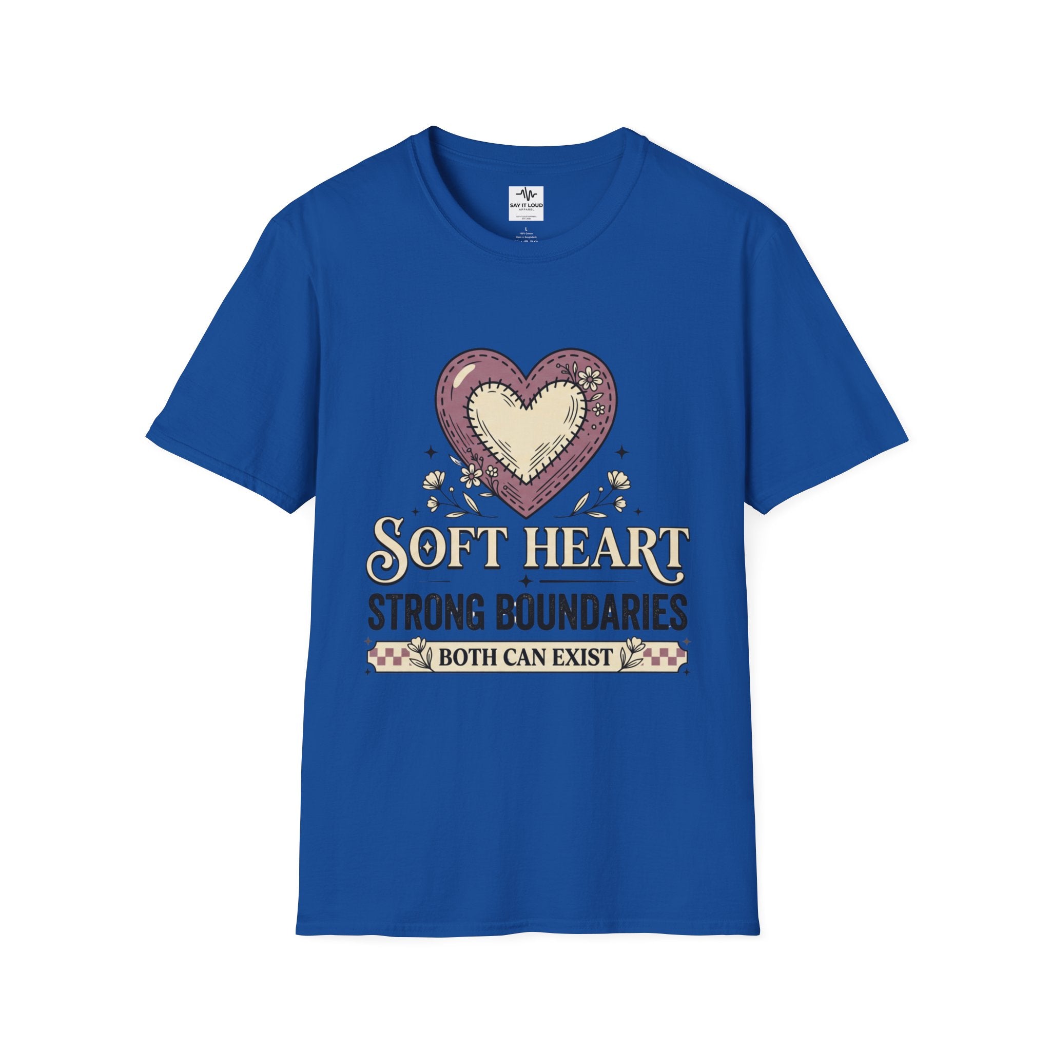 Soft Heart Strong Boundaries T-Shirt – Inspirational Heart Graphic Tee