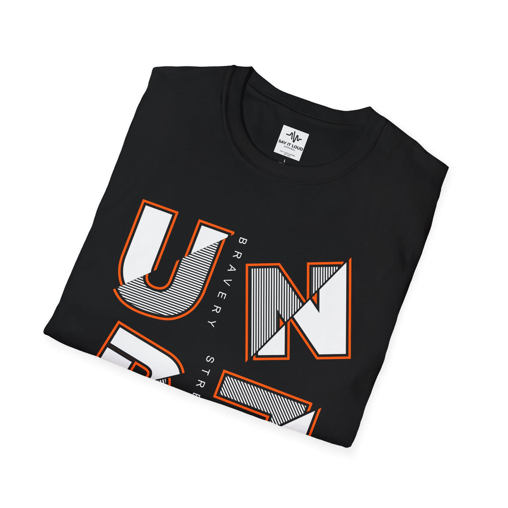 UNBEATABLE T-Shirt — Bold Block Letter Graphic Tee ("UNBEATABLE")