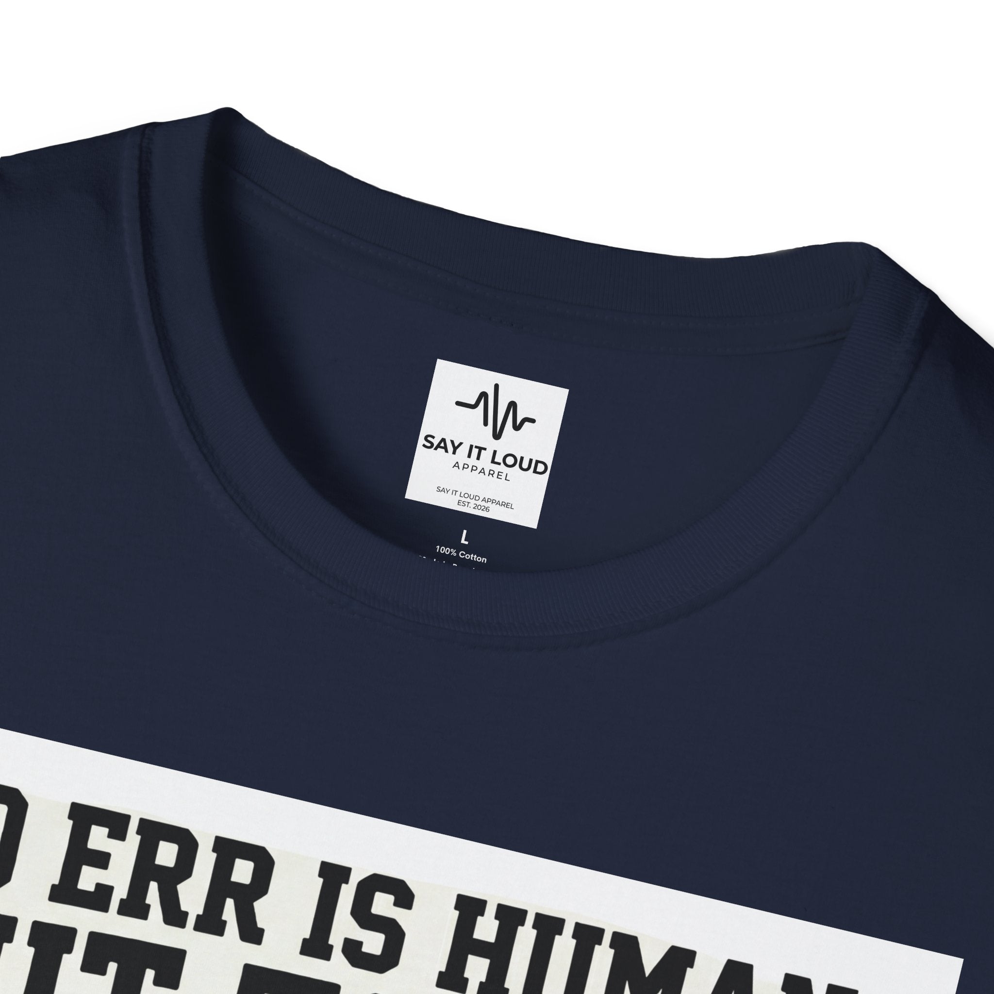 Pirate Skull T-Shirt — "To Err is Human But to Arr Is Pirate" Graphic Tee
