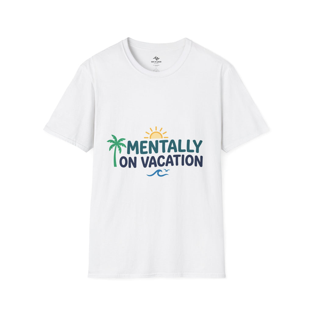 Vacation Vibes T-Shirt — "Tired of working all time, need a vacation"