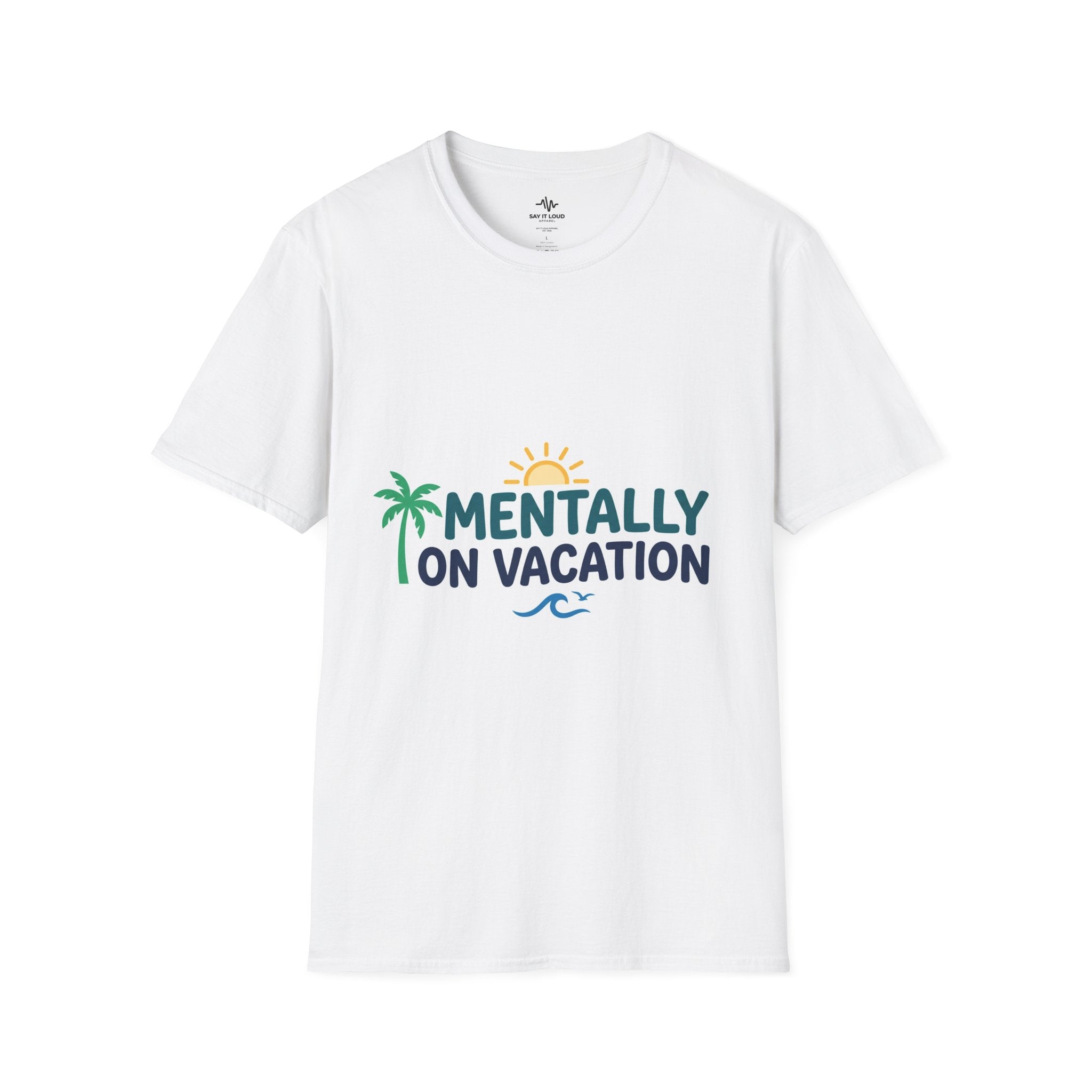 Vacation Vibes T-Shirt — "Tired of working all time, need a vacation"
