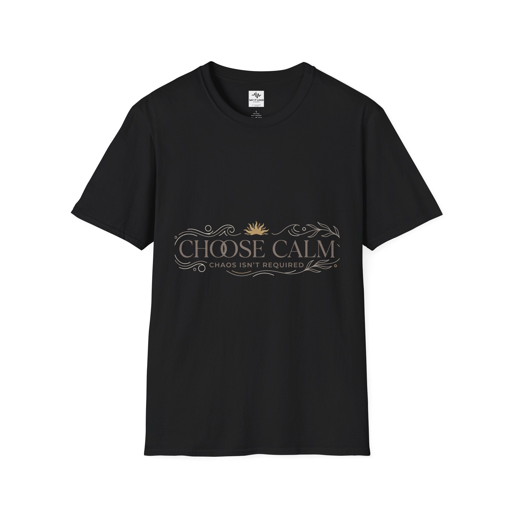 Choose Calm T-Shirt – Inspirational 'Choose Calm' Graphic Tee for Mindfulness & Relaxation