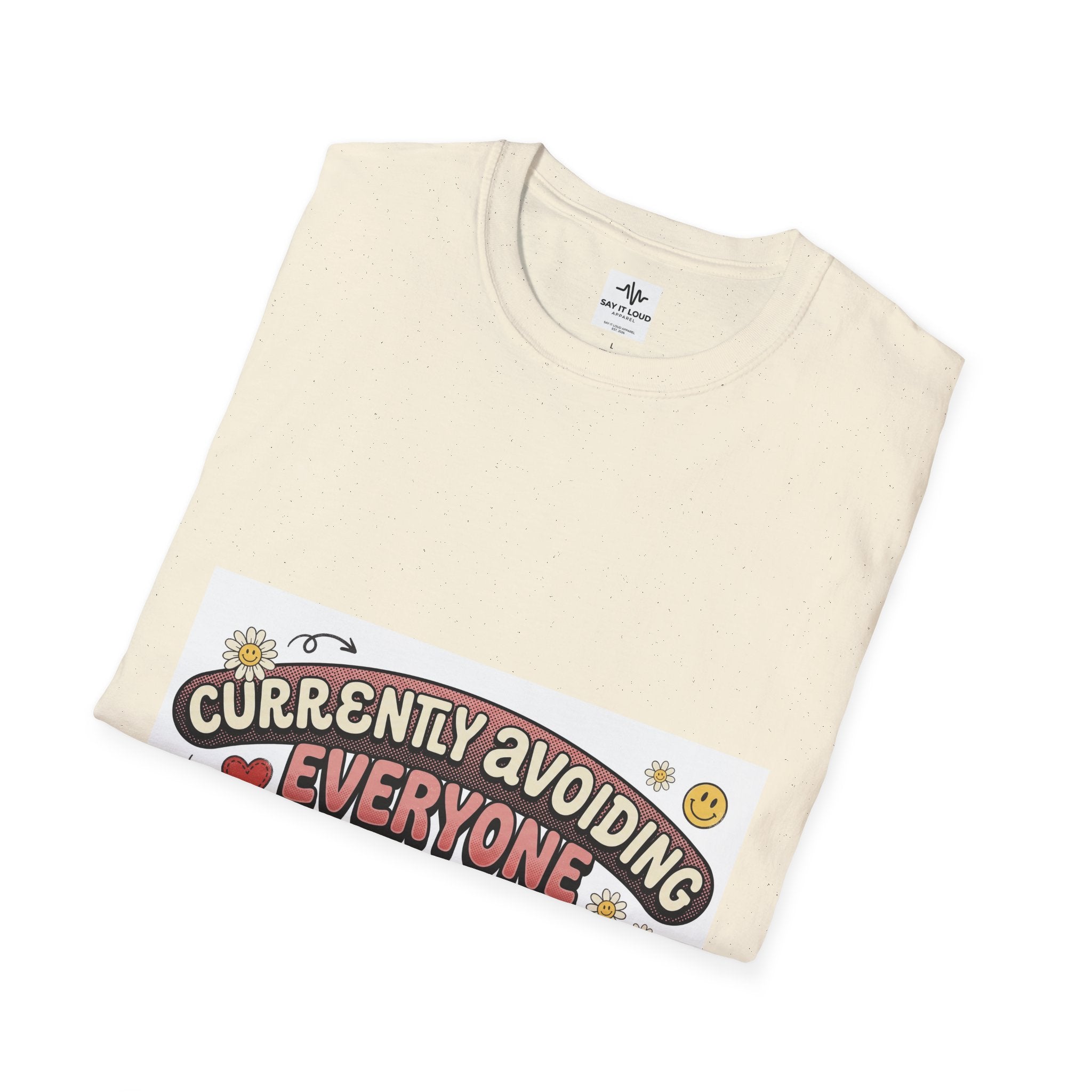 T-Shirt — "Currently Avoiding Everyone" Healing in Progress Graphic Tee