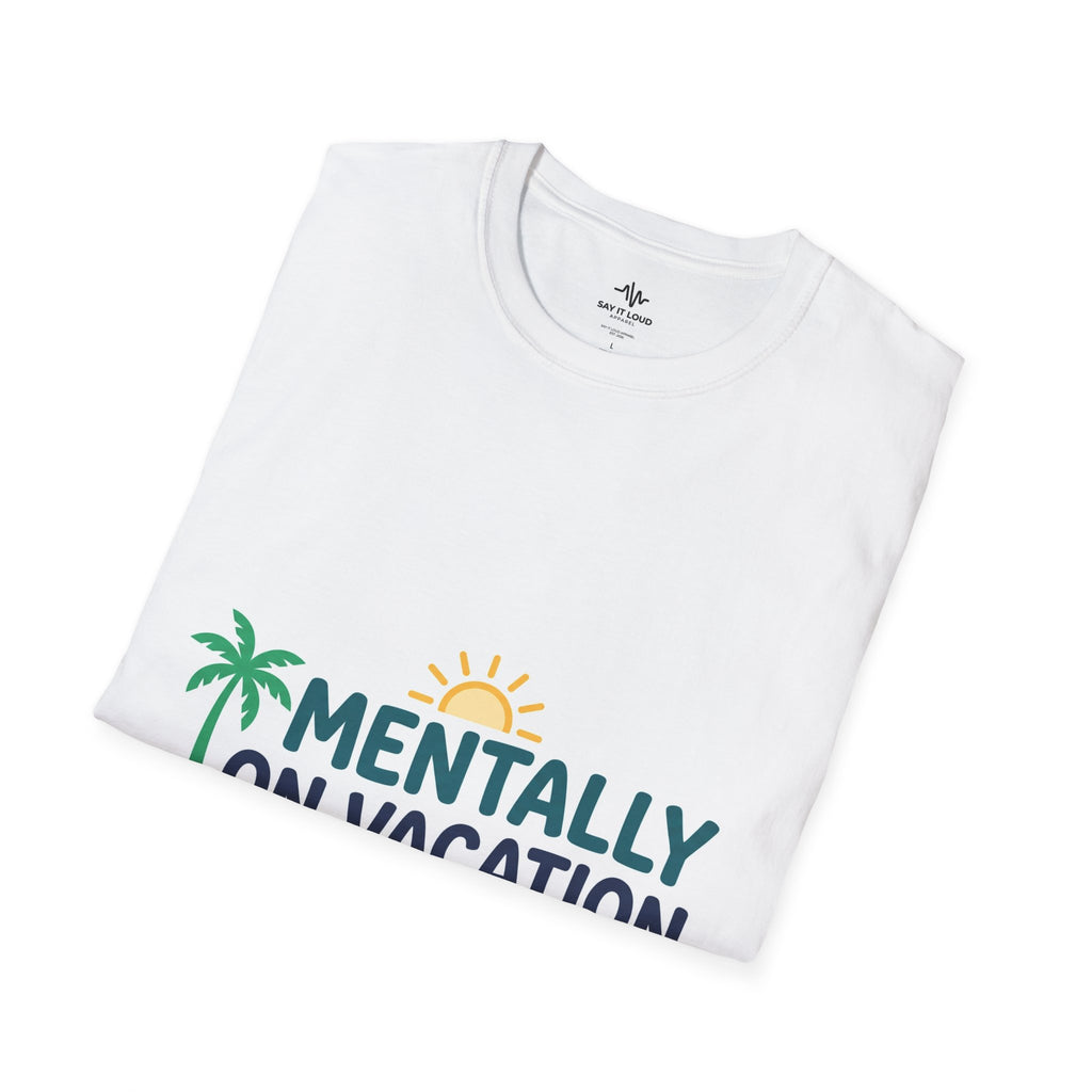 Vacation Vibes T-Shirt — "Tired of working all time, need a vacation"