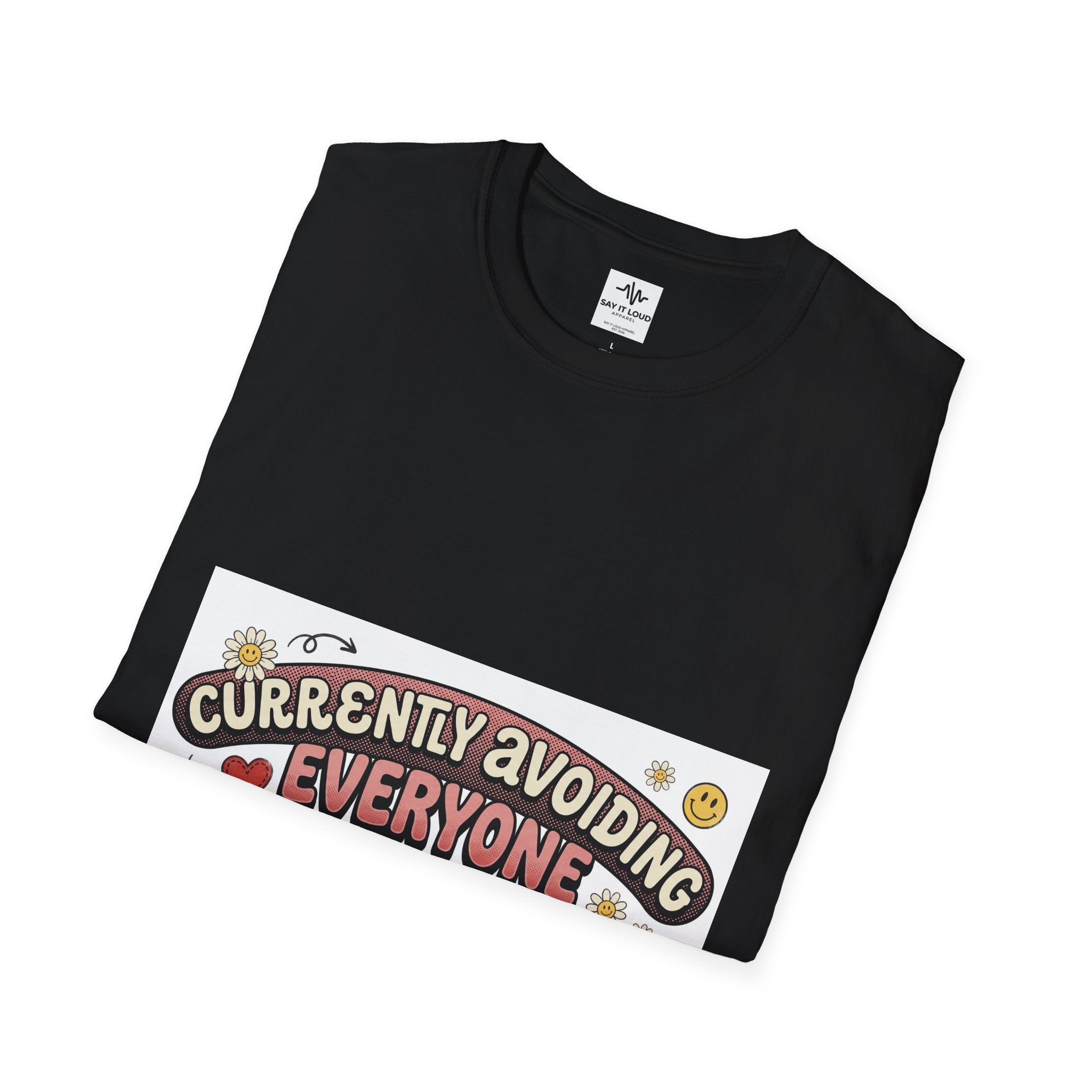 T-Shirt — "Currently Avoiding Everyone" Healing in Progress Graphic Tee