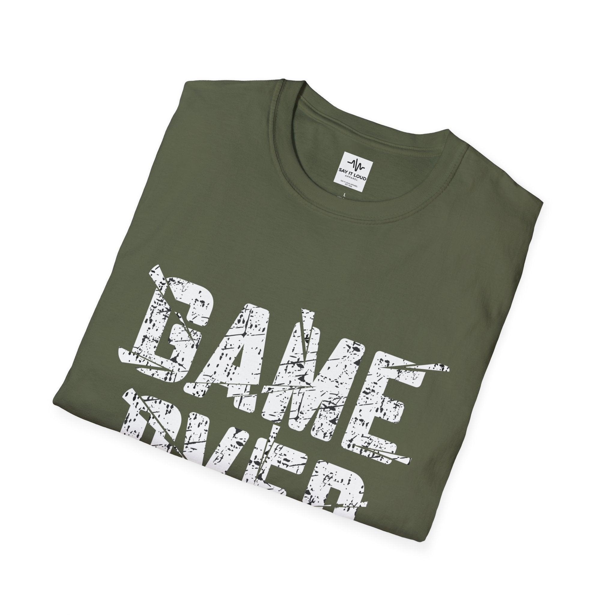 Game Over Graphic T-Shirt — "Rise Again and Continue the Battle" Gamer Tee