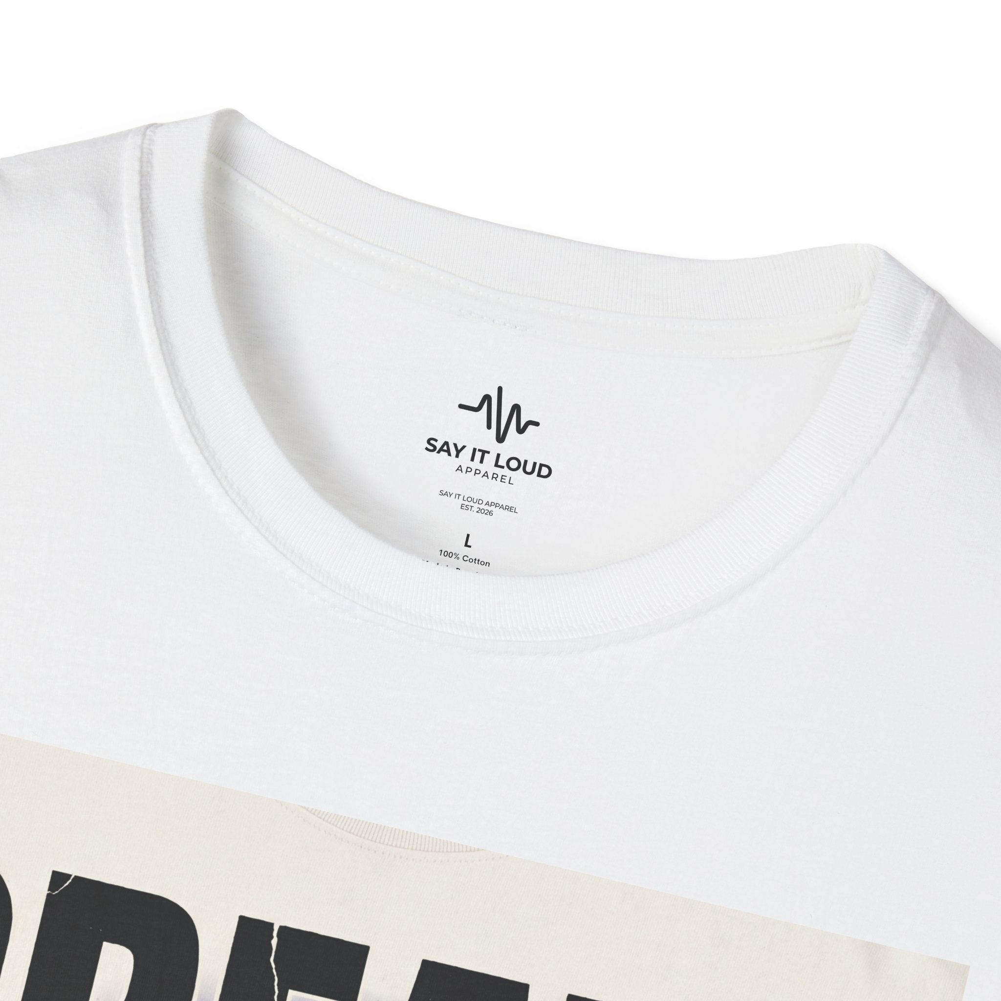 Create Your Reality T-Shirt — Inspirational Graphic Tee ("No algorithm decides your future")