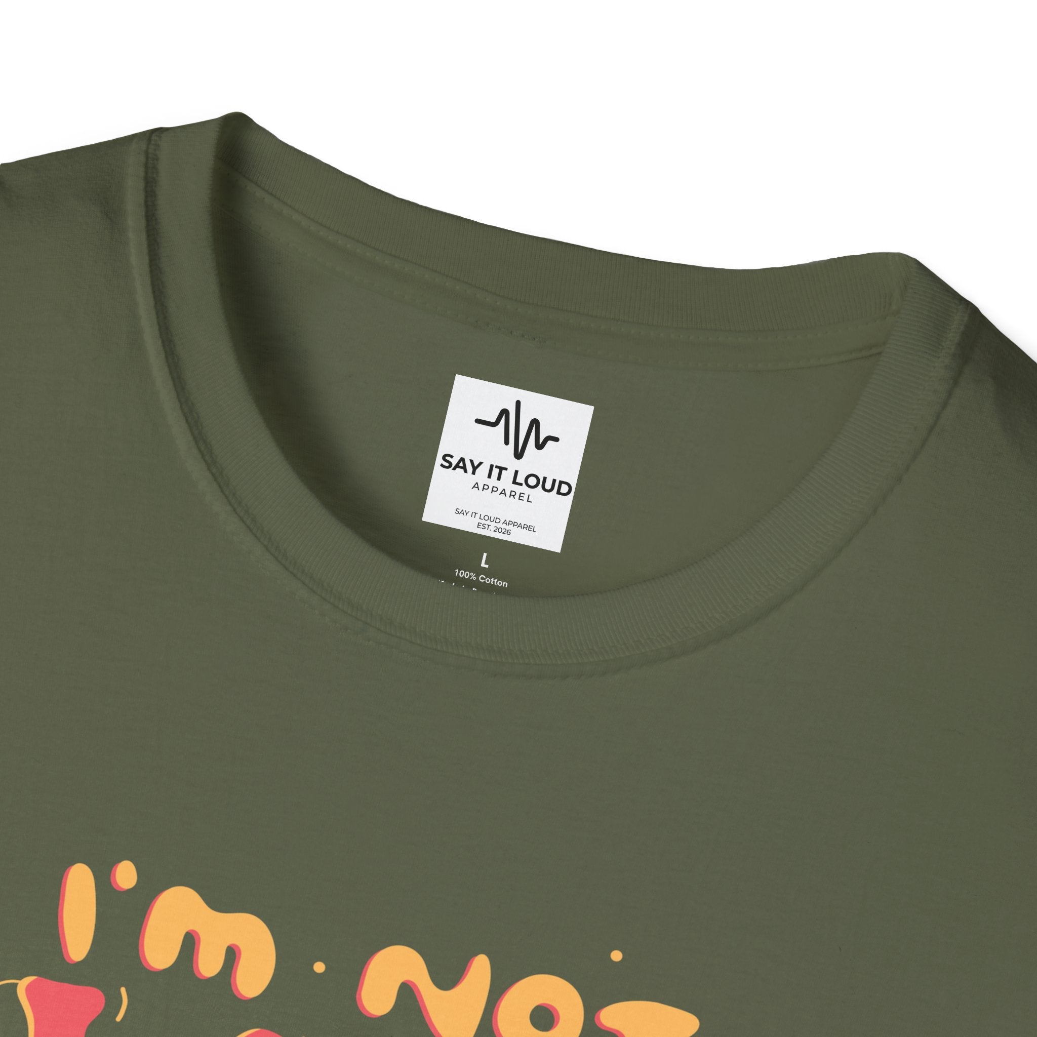 Energy Saving Mode T-Shirt — "I'm Not Lazy" Graphic Tee