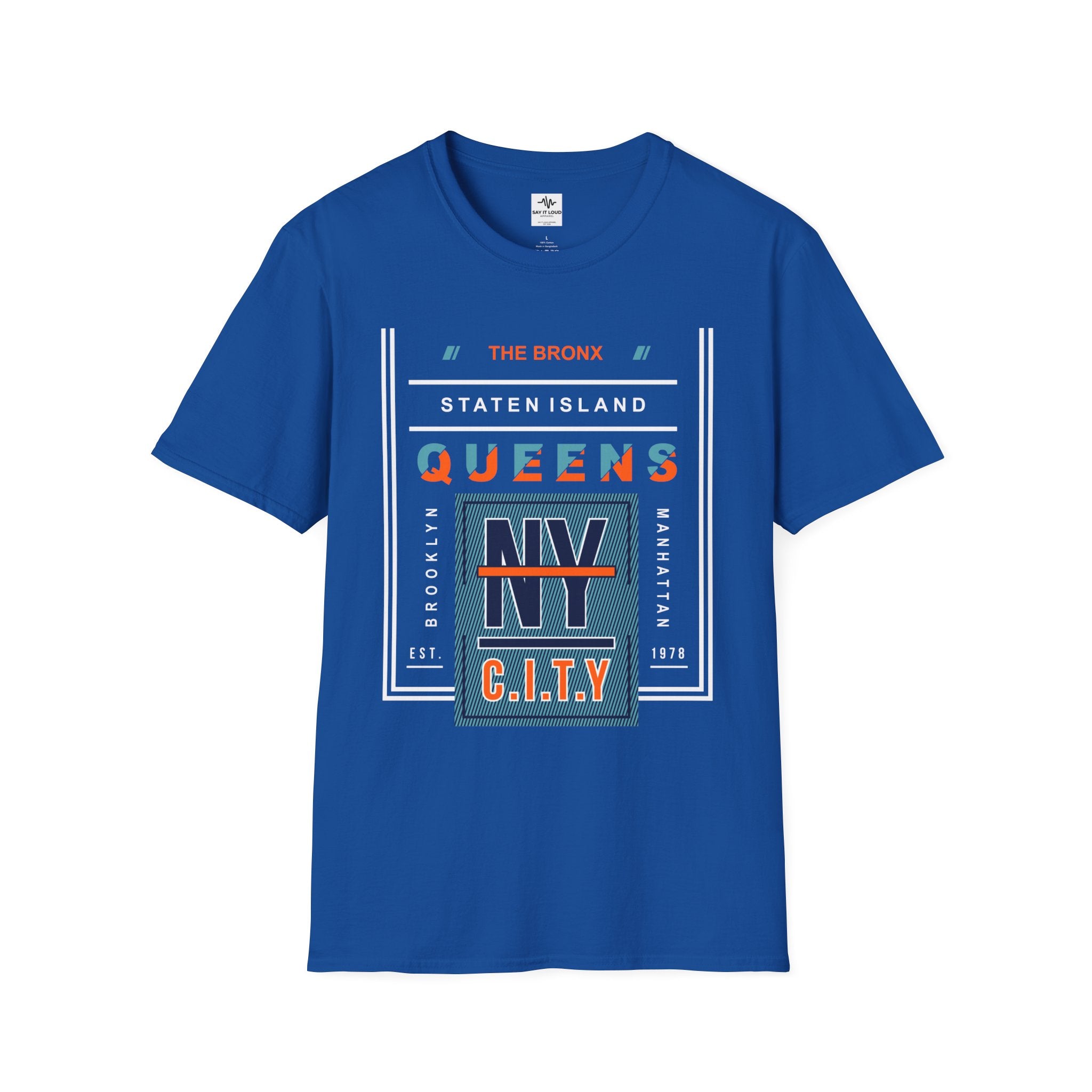 Queens NY C.I.T.Y. T-Shirt — Retro Bronx/New York City Graphic Tee