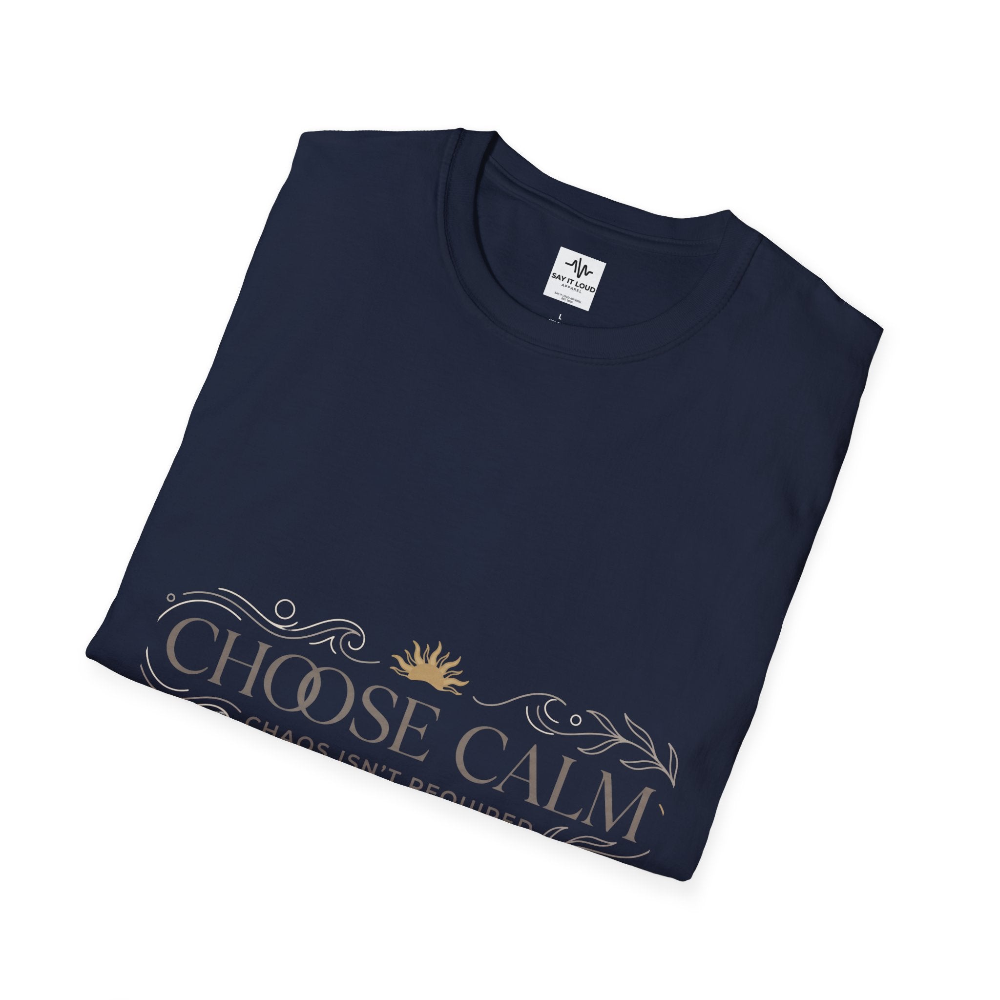 Choose Calm T-Shirt – Inspirational 'Choose Calm' Graphic Tee for Mindfulness & Relaxation