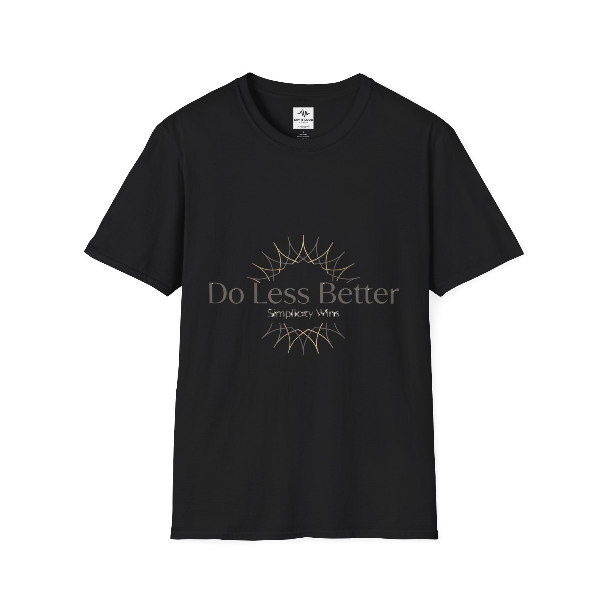 Do Less Better T-Shirt — Minimalist Mindfulness Graphic Tee